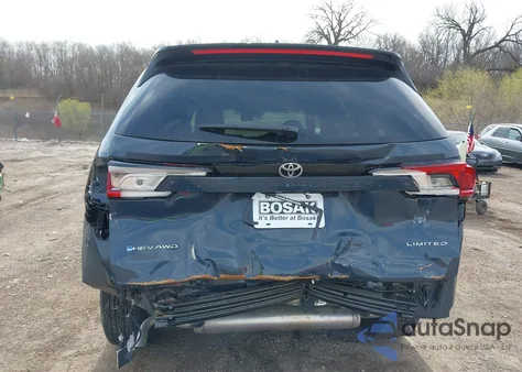 2025 Toyota Grand Highlander Hybrid Limited z USA, uszkodzony, nr VIN 5TDACAB57SS033216